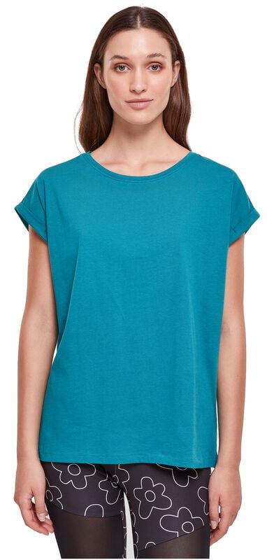 Rock Revival "Ladies Extended Shoulder Tee" T-Shirt Green By Urban Classics