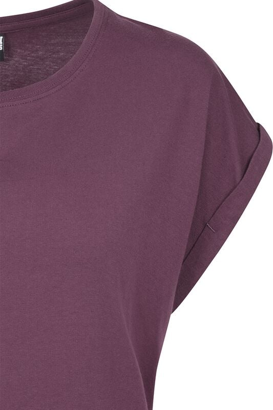 Rock Revival "Ladies Extended Shoulder Tee" T-Shirt Plum By Urban Classics
