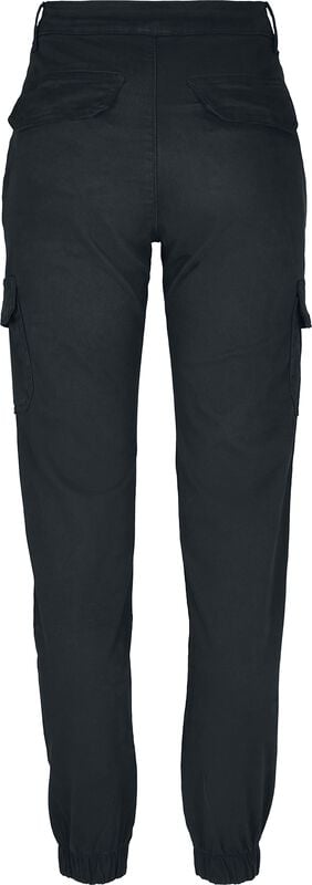 Rock Revival "Ladies High Waist Cargo Pants" Cargo Trousers Black By Urban Classics