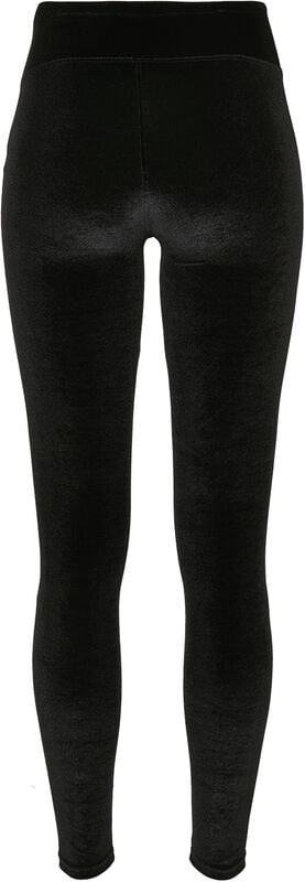 Rock Revival "Ladies High Waist Velvet Leggings" Leggings Black By Urban Classics