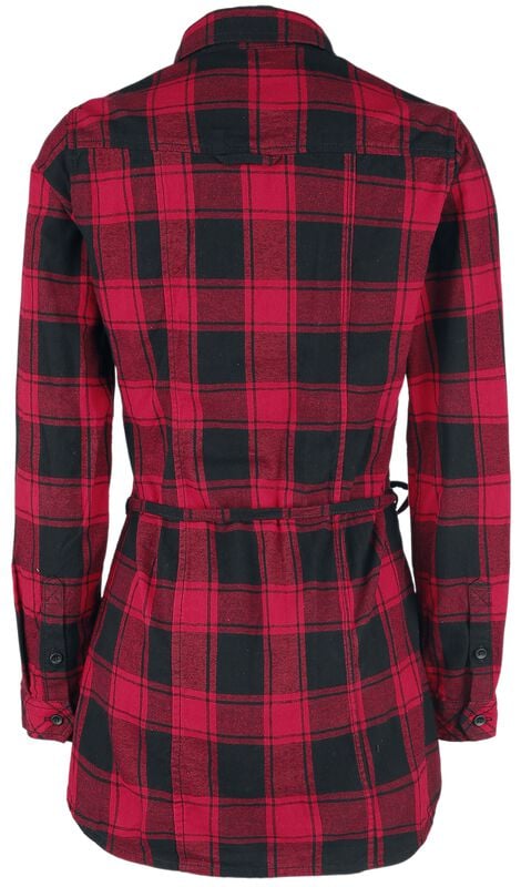 Rock Revival "Ladies Long Shirt Lucy" Longsleeve Red-black By Brandit