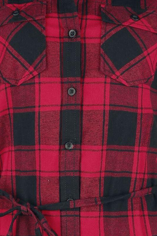 Rock Revival "Ladies Long Shirt Lucy" Longsleeve Red-black By Brandit