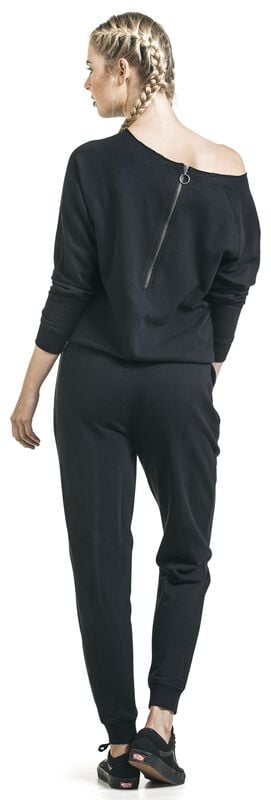 Rock Revival "Ladies Long Sleeve Terry Jumpsuit" Jumpsuit Black By Urban Classics