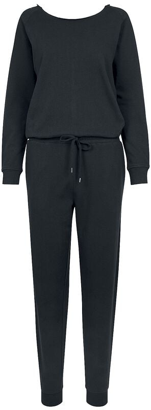 Rock Revival "Ladies Long Sleeve Terry Jumpsuit" Jumpsuit Black By Urban Classics