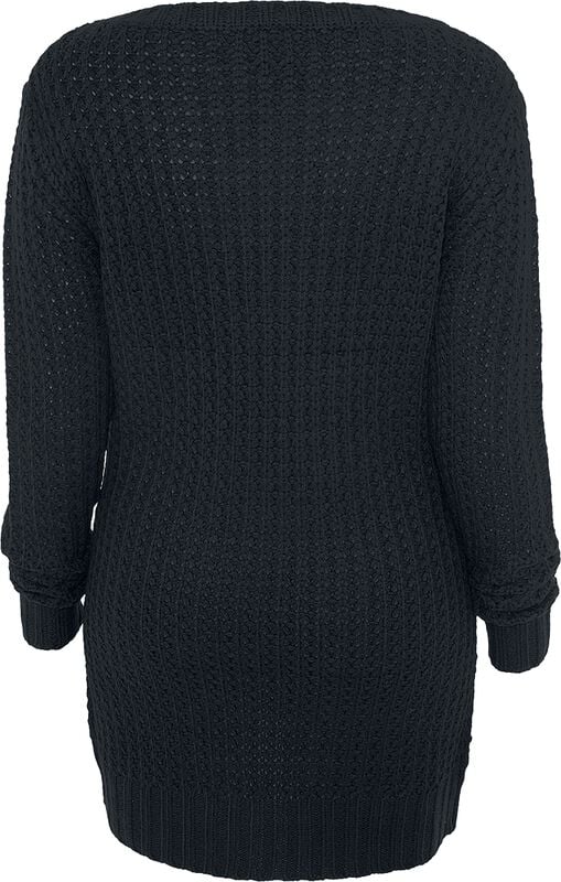 Rock Revival "Ladies Long Wideneck Sweater" Knit Jumper Black By Urban Classics