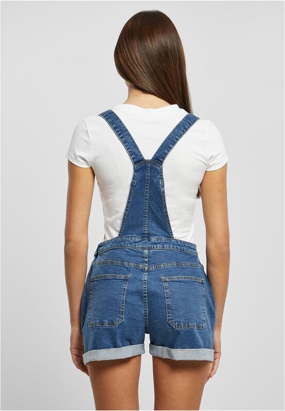 Rock Revival "Ladies’ Organic Short Dungarees" Dungarees Blue By Urban Classics