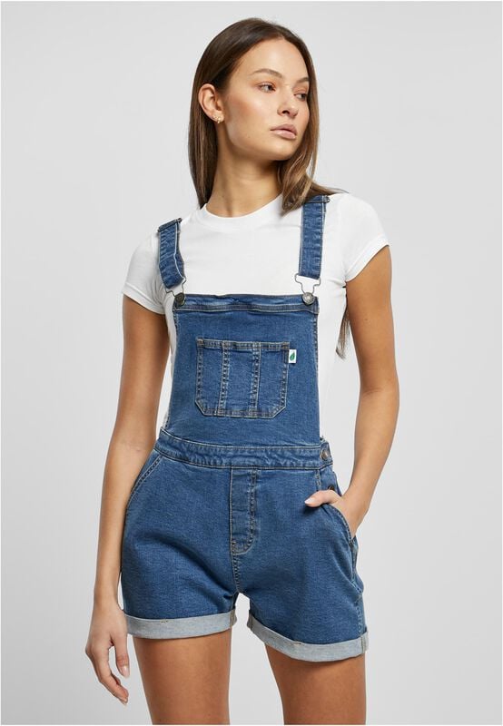 Rock Revival "Ladies’ Organic Short Dungarees" Dungarees Blue By Urban Classics