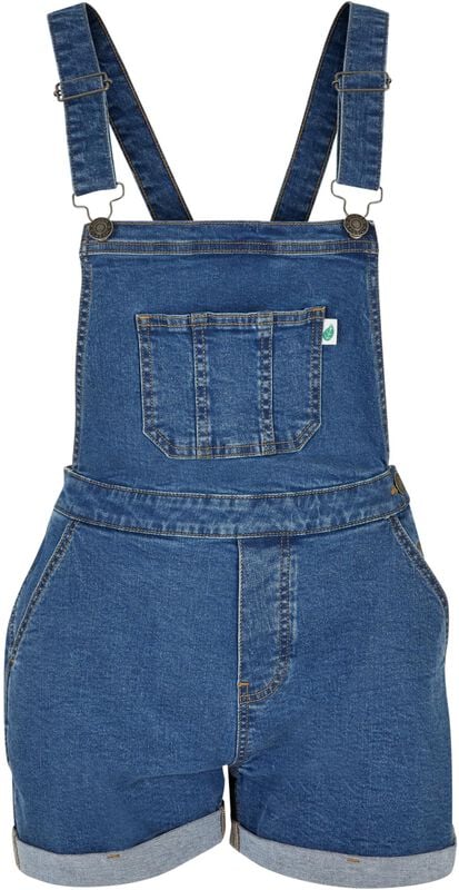 Rock Revival "Ladies’ Organic Short Dungarees" Dungarees Blue By Urban Classics