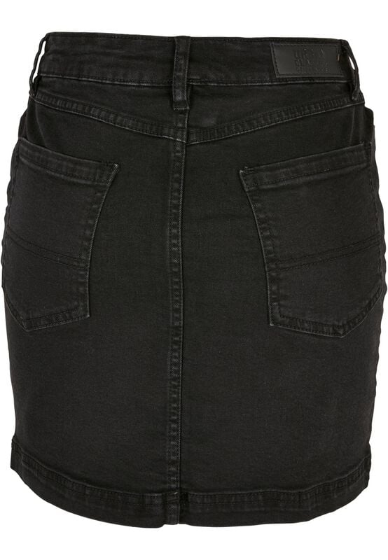 Rock Revival "Ladies' Organic Stretch Denim Mini Skirt" Mini Skirt Black By Urban Classics
