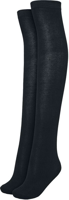 Rock Revival "Ladies Overknee Socks 2-Pack" Knee Socks Black/black-grey By Urban Classics