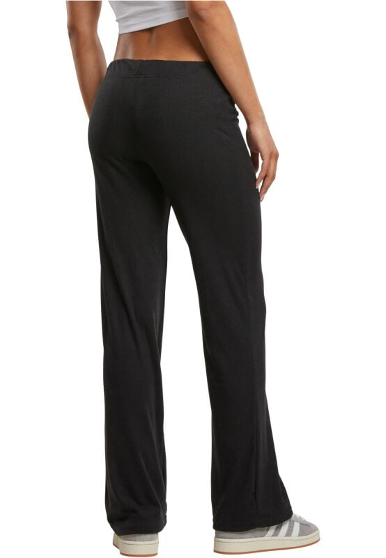 Rock Revival "Ladies Rib Trousers" Cloth Trousers Black By Urban Classics