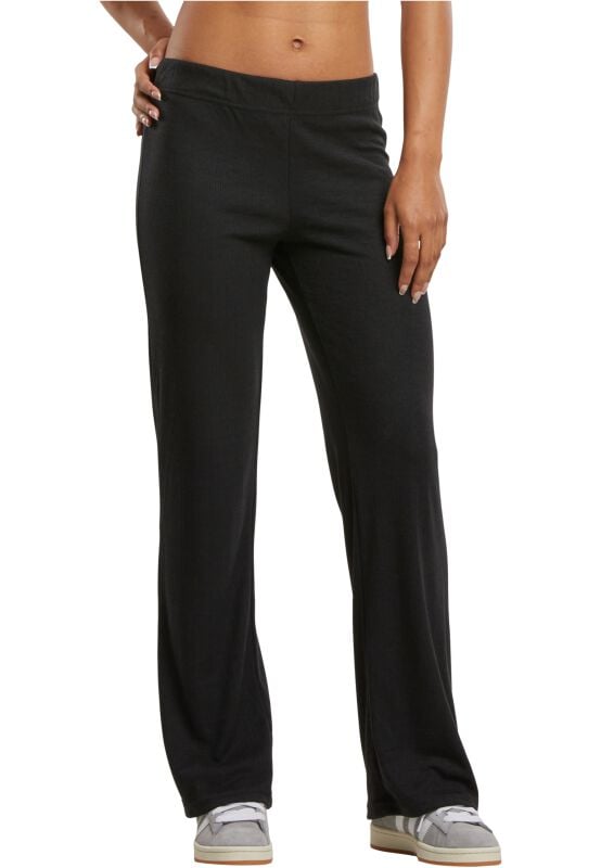 rock revival "Ladies Rib Trousers" Cloth Trousers black by Urban Classics