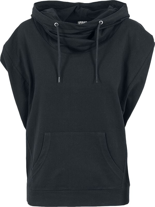 Rock Revival "Ladies Sleeveless Terry High Neck Hoodie" T-Shirt Black By Urban Classics
