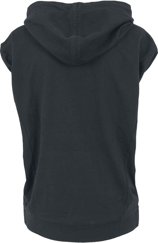 Rock Revival "Ladies Sleeveless Terry High Neck Hoodie" T-Shirt Black By Urban Classics