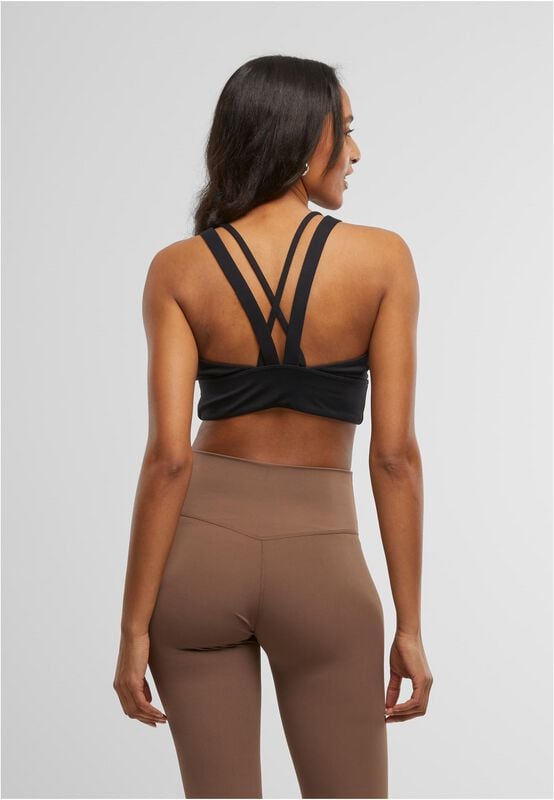 Rock Revival "Ladies' Sports Bra Crossed" Bustier Black By Urban Classics