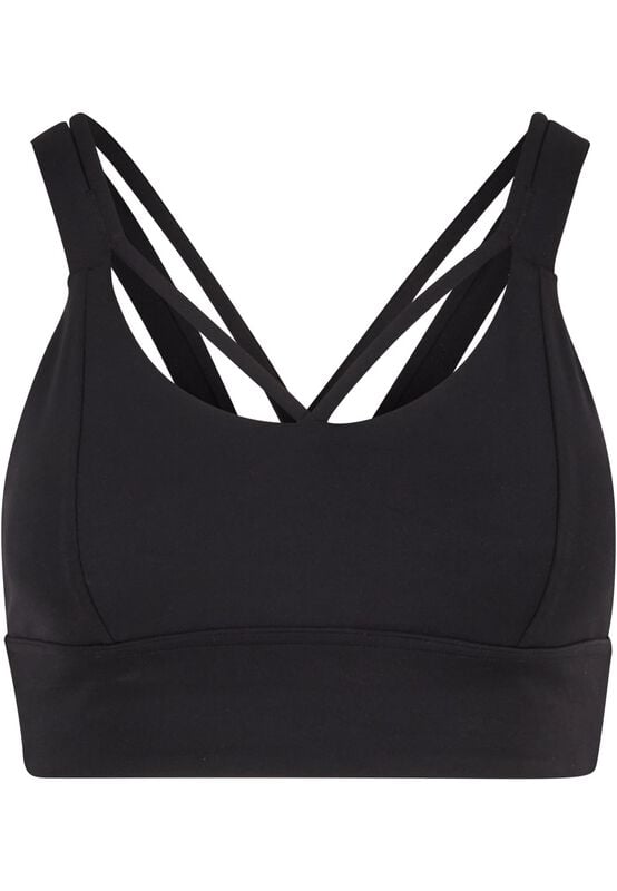 Rock Revival "Ladies' Sports Bra Crossed" Bustier Black By Urban Classics