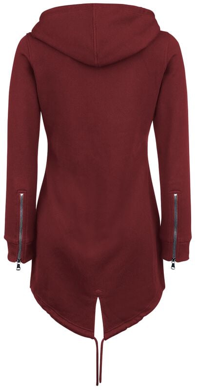Rock Revival "Ladies Sweat Parka" Hoodie Jacket Burgundy By Urban Classics
