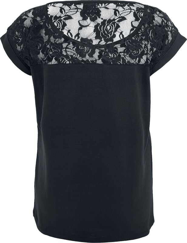 Rock Revival "Ladies Top Laces Tee" T-Shirt Black By Urban Classics