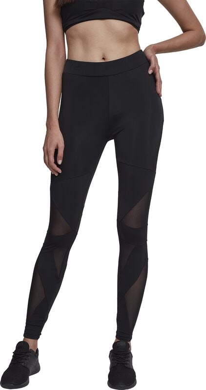 rock revival "Ladies Triangel Tech Mesh Leggings" Leggings black-black by Urban Classics