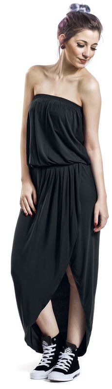 rock revival "Ladies Viscose Bandeau Dress" Maxi Dress black by Urban Classics