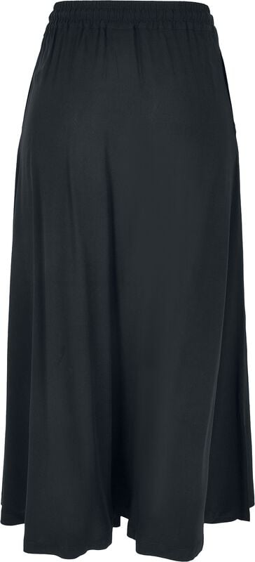 Rock Revival "Ladies' Viscose Midi Skirt" Maxi Skirt Black By Urban Classics