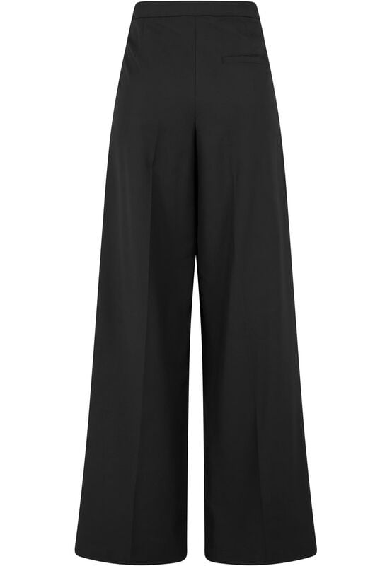 Rock Revival "Ladies' Wide Leg Trousers" Cloth Trousers Black By Urban Classics