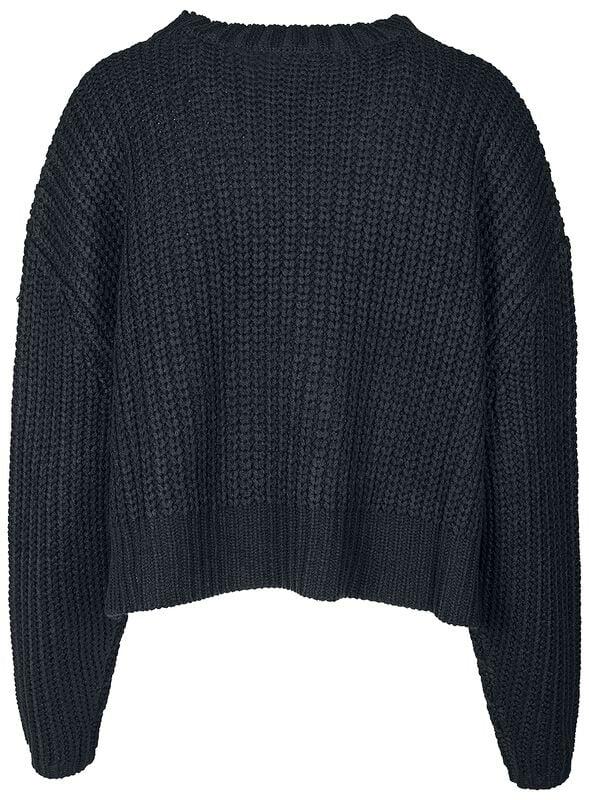 Rock Revival "Ladies Wide Oversize Sweater" Knit Jumper Black By Urban Classics