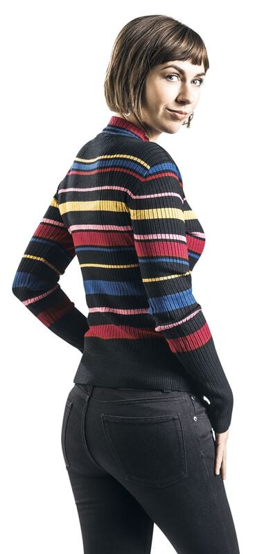 Rock Revival "Leah Turtle Neck Sweater" Knit Jumper Multicolour By Voodoo Vixen