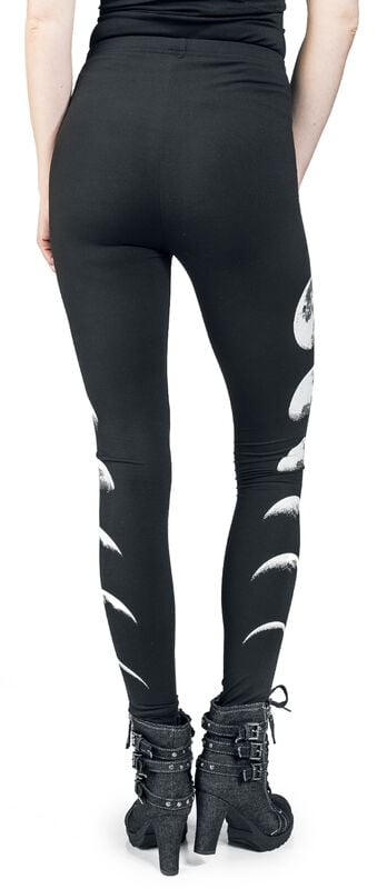 Rock Revival "Leggings With Moon" Leggings Black By Gothicana By EMP