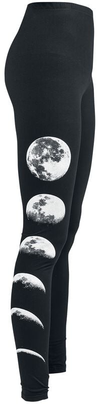 Rock Revival "Leggings With Moon" Leggings Black By Gothicana By EMP