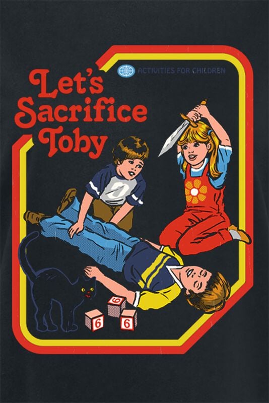 Rock Revival "Let's Sacrifice Toby" T-Shirt Black By Steven Rhodes
