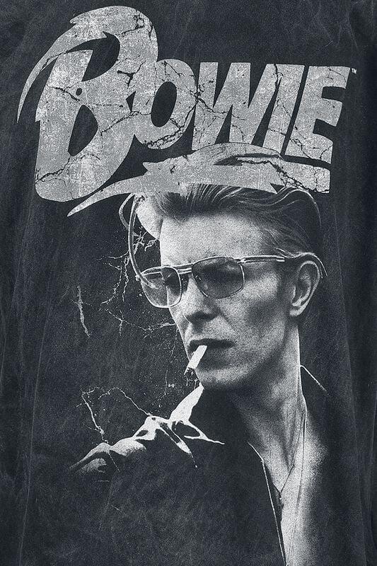 Rock Revival "Lightning" T-Shirt Black By David Bowie