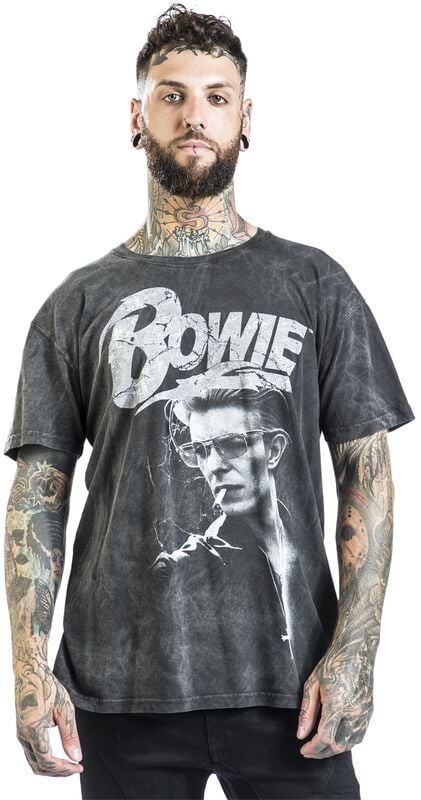 Rock Revival "Lightning" T-Shirt Black By David Bowie