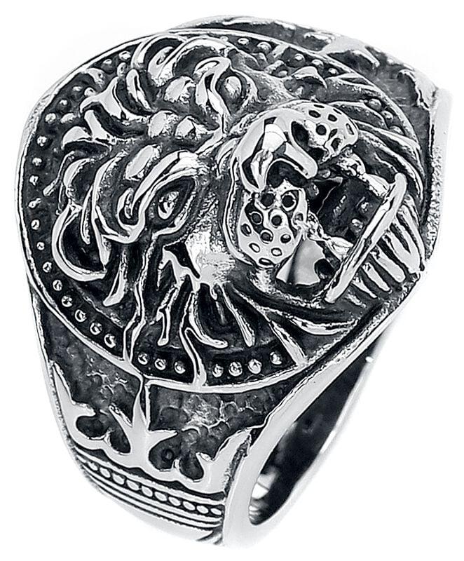 Rock Revival "Lion" Ring Silver-coloured By EtNox Hard And Heavy