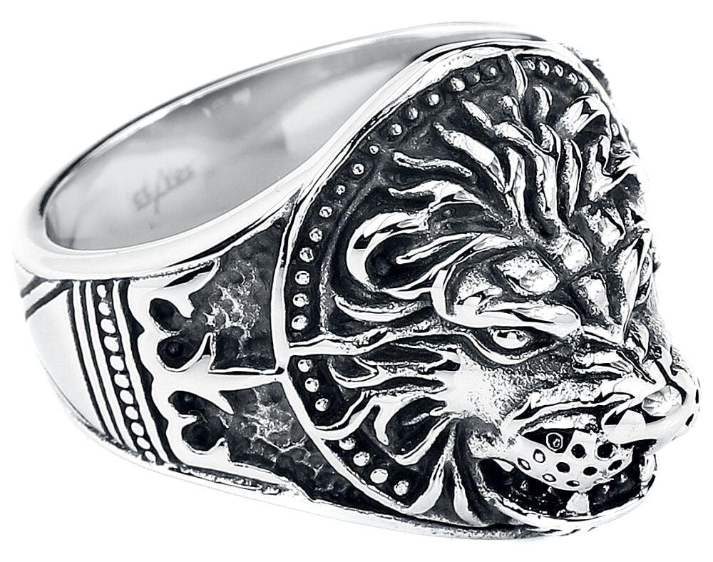 Rock Revival "Lion" Ring Silver-coloured By EtNox Hard And Heavy