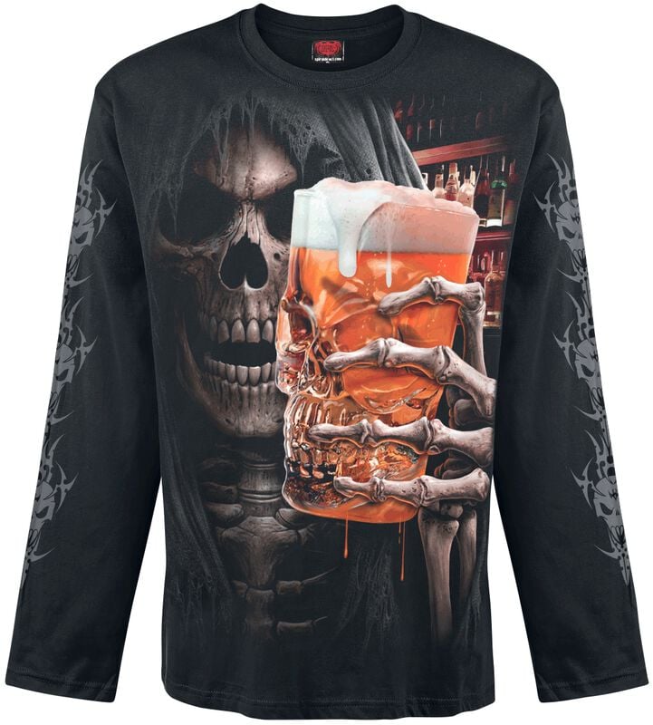 rock revival "Live Loud" Long-sleeve Shirt black by Spiral