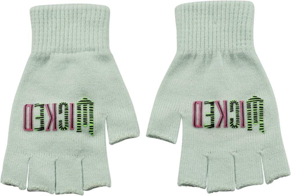 Rock Revival "Logo - Fingerless Gloves" Fingerless Gloves Green By Wicked