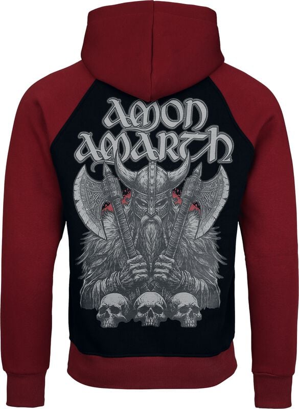 Rock Revival "Logo" Hoodie Black-burgundy By Amon Amarth