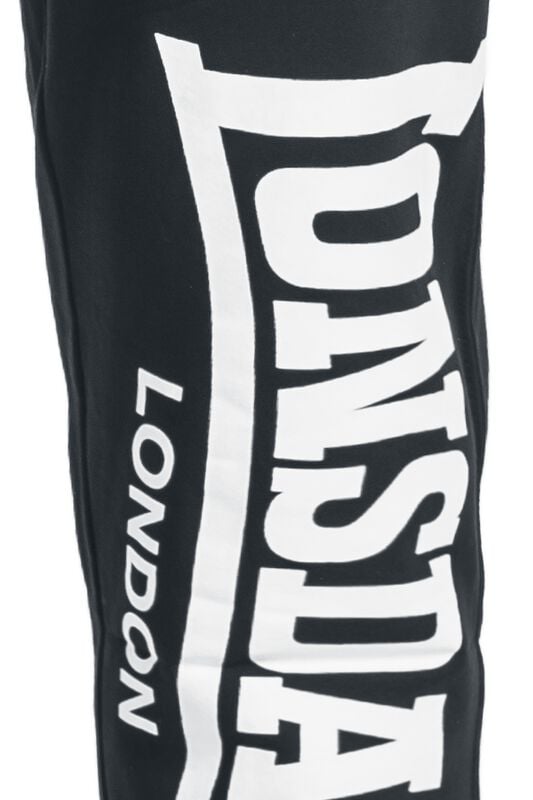 Rock Revival "Logo Large" Tracksuit Trousers Black By Lonsdale London