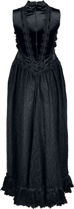 Rock Revival "Long Gothic Dress" Maxi Dress Black-lilac By Sinister Gothic