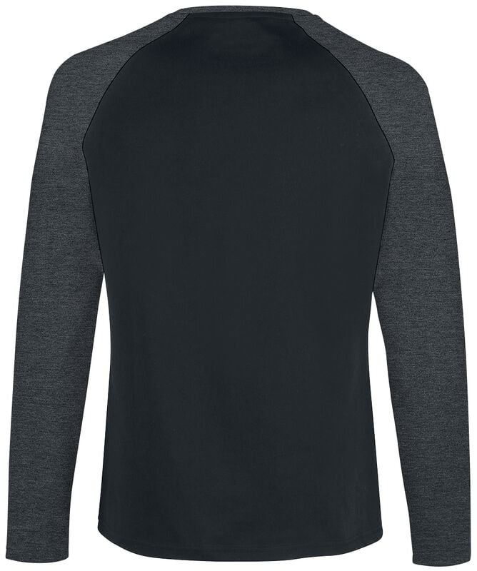 Rock Revival "Long Raglan Road" Long-sleeve Shirt Black-dark Grey By RED By EMP