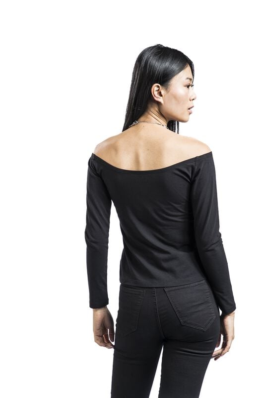 Rock Revival "Long-sleeved Top" Long-sleeve Shirt Black By Black Premium By EMP