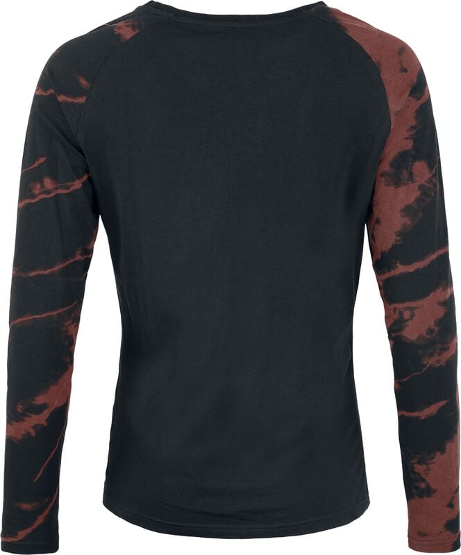 Rock Revival "Long-sleeved Top With Raglan Sleeves" Long-sleeve Shirt Black-red By RED By EMP