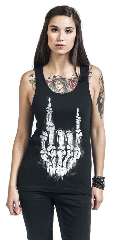 rock revival "Longing For Evil" Top black by Gothicana by EMP rock revival "Longing For Evil" Top black by Gothicana by EMP