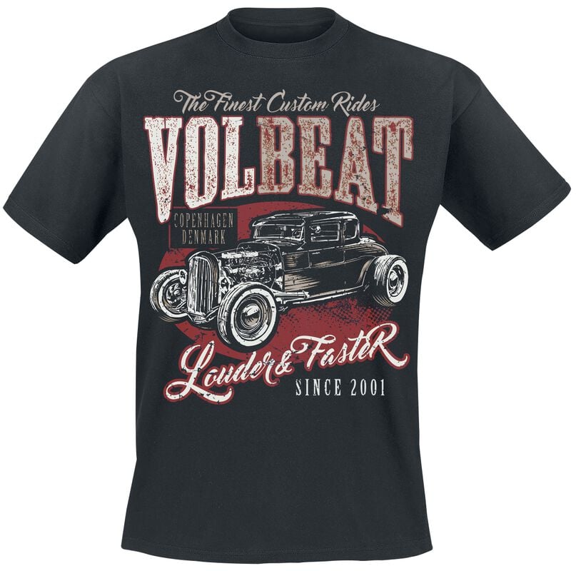 rock revival "Louder And Faster" T-Shirt black by Volbeat