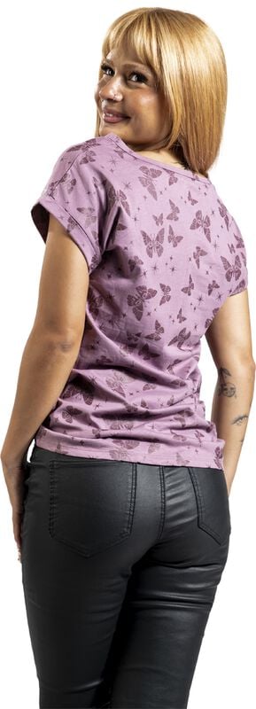 Rock Revival "Lovely Butterfly" T-Shirt Lilac By Full Volume By EMP