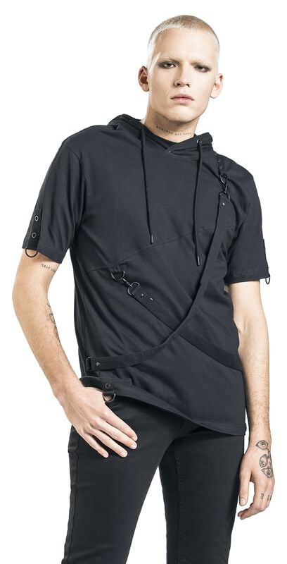 rock revival "Lucius Top" T-Shirt black by Poizen Industries