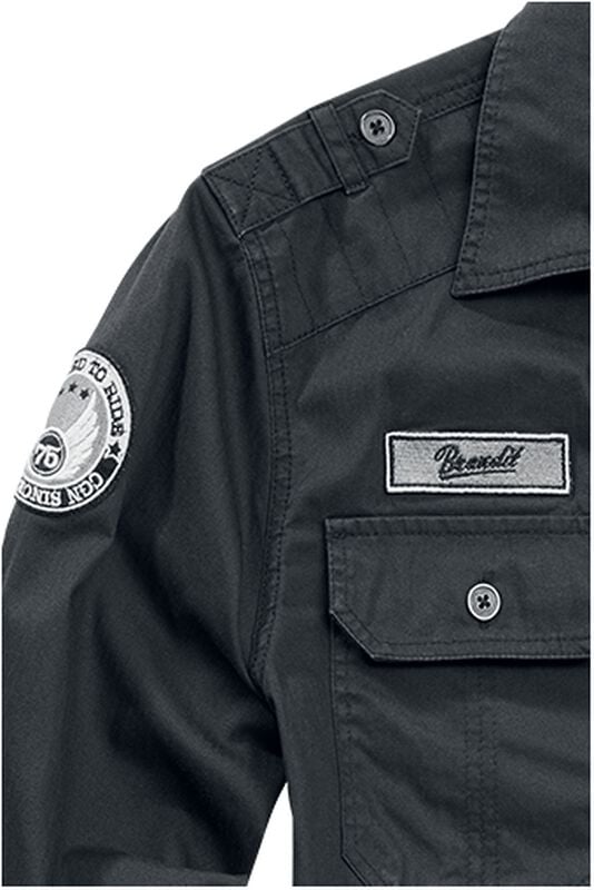 Rock Revival "Luis Shirt" Longsleeve Black By Brandit