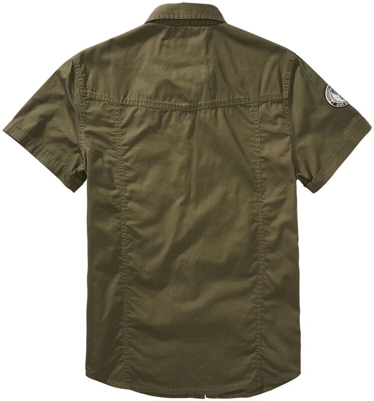 Rock Revival "Luis Vintage Shirt Short Sleeve" Short-sleeved Shirt Olive By Brandit