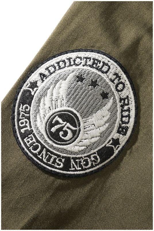 Rock Revival "Luis Vintage Shirt Short Sleeve" Short-sleeved Shirt Olive By Brandit